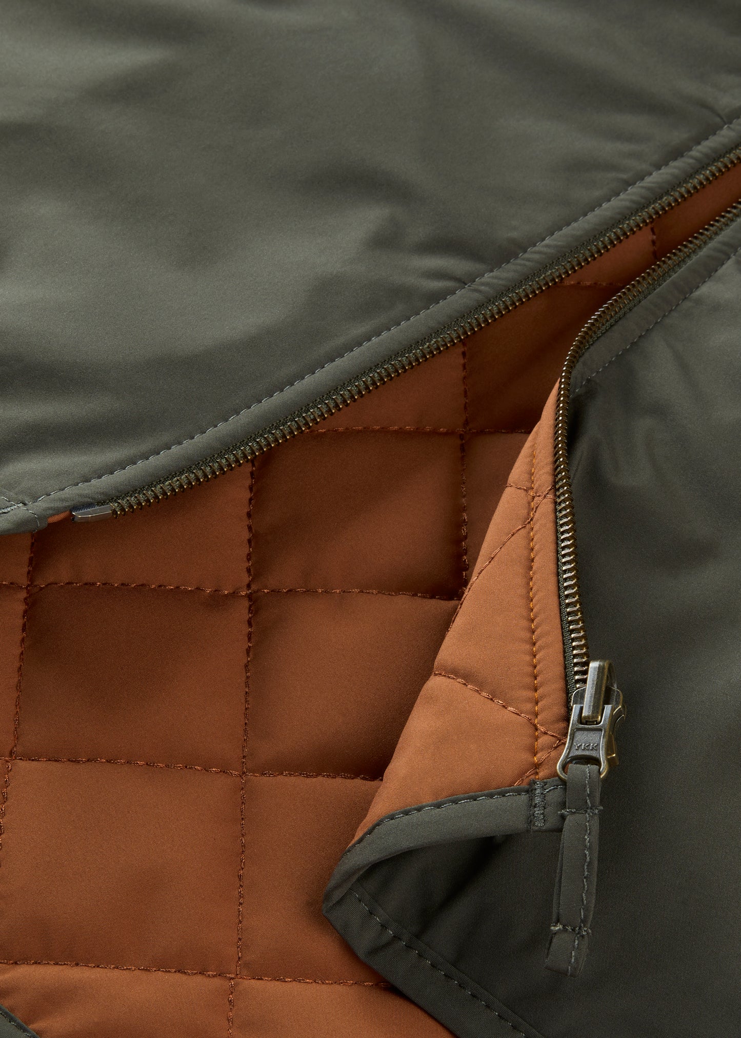 Men's Polyester Reversible Gilet in Green and Orange