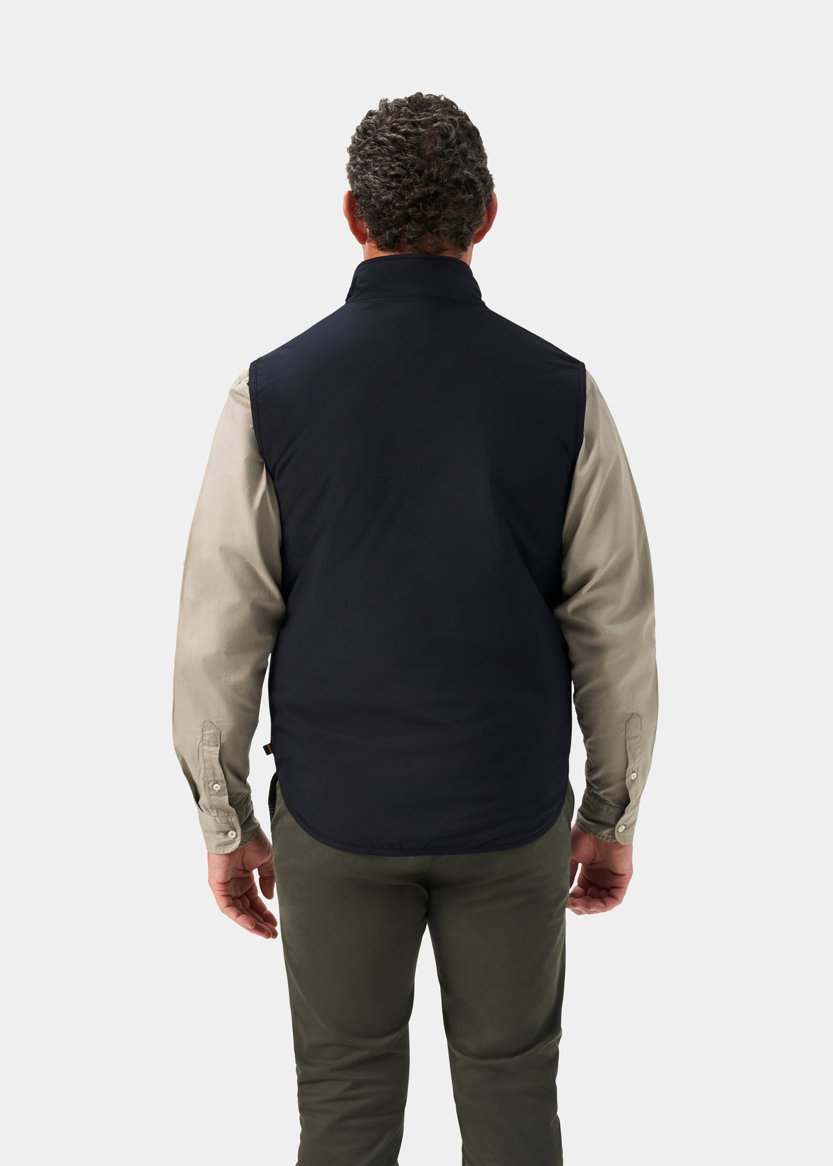 Swifthall Reversible City Gilet In Navy and Beige