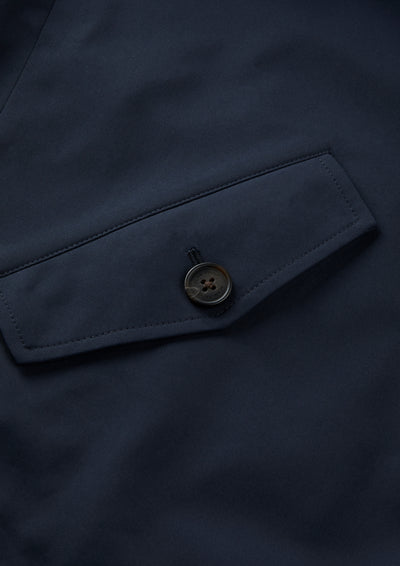 Men's Polyester Reversible Bomber Jacket in Beige & Navy