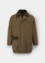 Rutland Children's Tweed Waterproof Coat in Birch -  Regular Fit