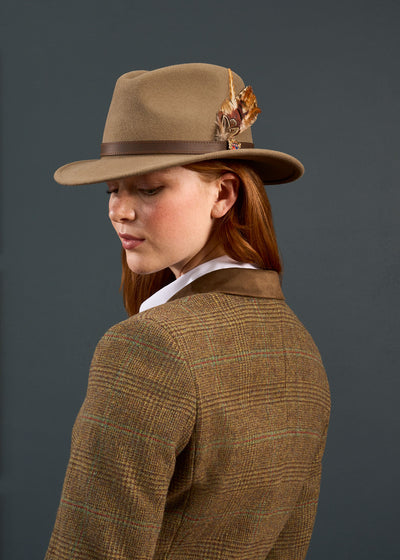 Surrey Ladies Tweed Blazer In Marsh