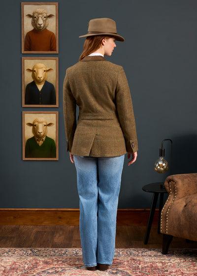 Surrey Ladies Tweed Blazer In Marsh