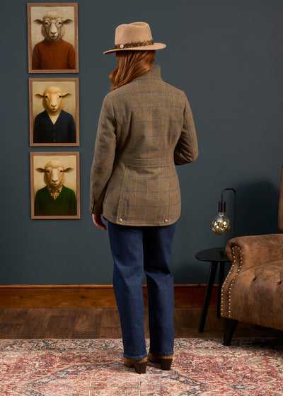 Surrey Ladies Tweed Coat In Seabrook