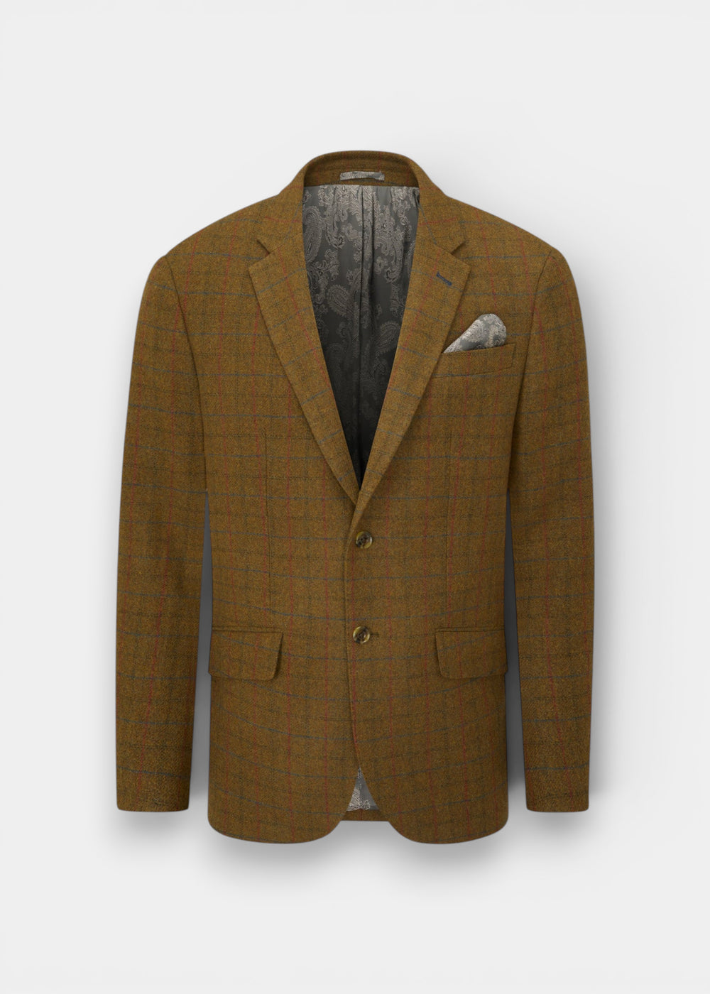 Surrey Men's Tweed Water Repellent Lined Blazer in Moor  -  Regular Fit
