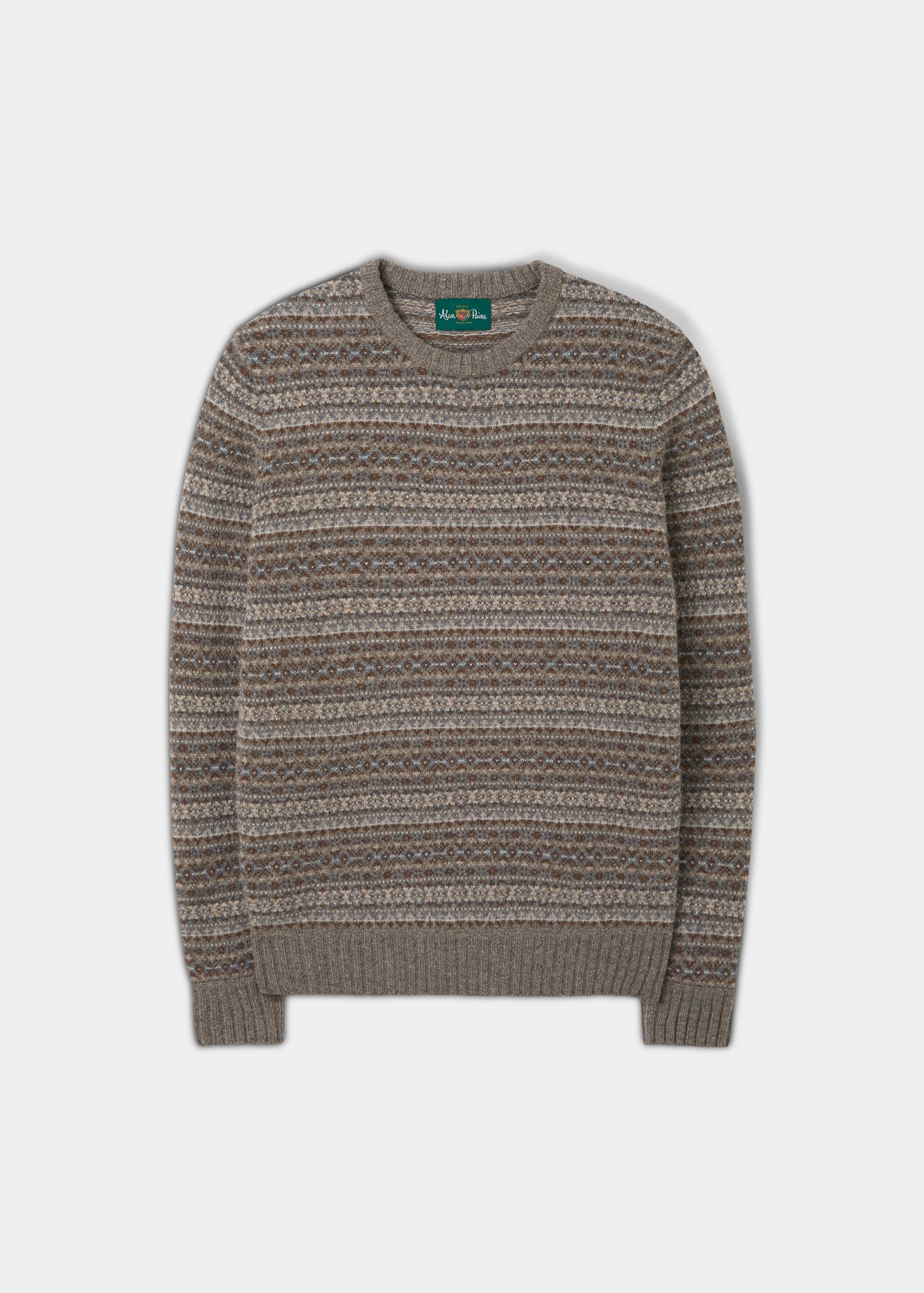 Towthorpe Men's Lambswool Fairisle Vole Jumper