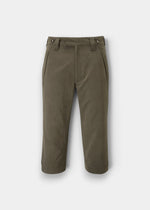 Alan Paine Milwood men's waterproof shooting breeks in olive with adjustable hem and zip pockets