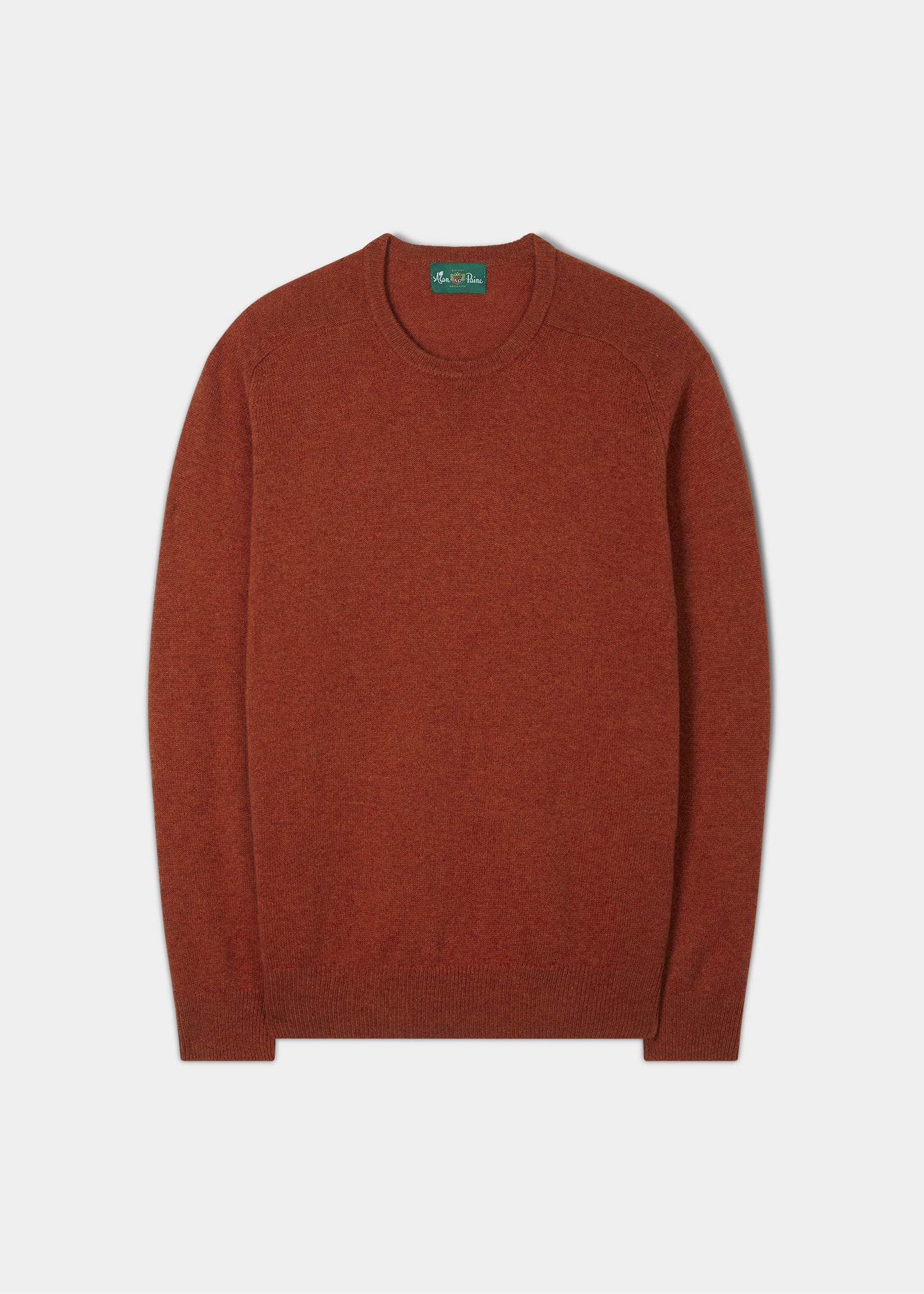Dorset Herren-Lammwollpullover in Ember – klassische Passform