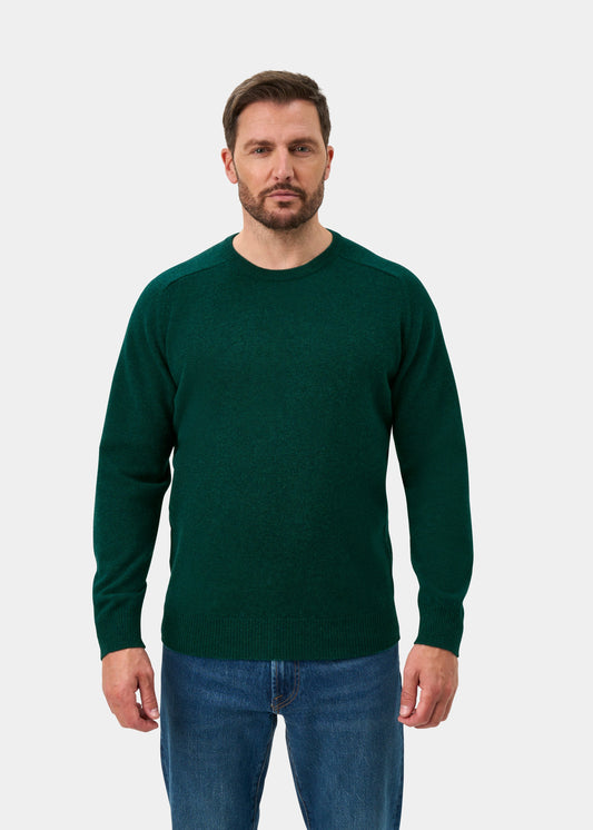 Dorset Lambswool Crew Neck Jumper In Mallard - Classic Fit
