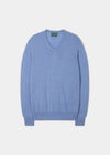 Haddington-Kaschmirpullover in Ocean – normale Passform