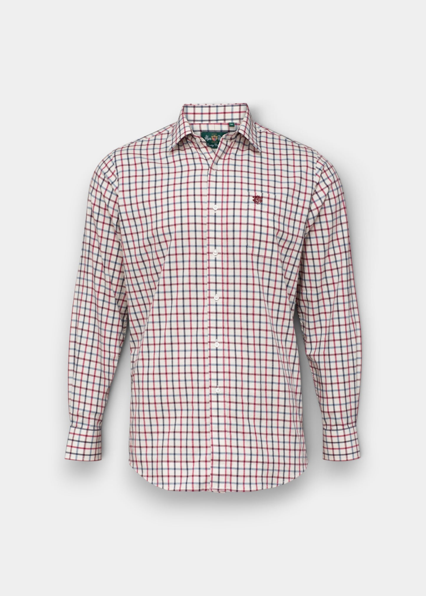 Ilkley Men's Red Check Shirt - Shooting Fit