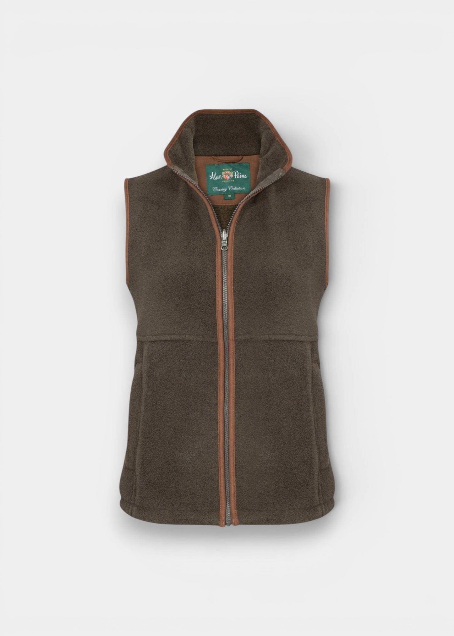 Aylsham Ladies Fleece Gilet In Green - Regular Fit