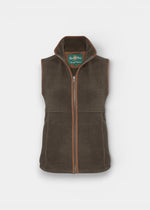 Aylsham Ladies Fleece Gilet In Green - Regular Fit