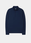 Rainford Performance Stehkragenpullover mit 1/4-Reißverschluss in Marineblau