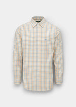 Ilkley Men's Blue and Gold Country Check Shirt - Shooting Fit
