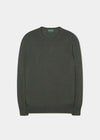 Radstone Herren-Pullover aus Merinowolle in Seegras – normale Passform