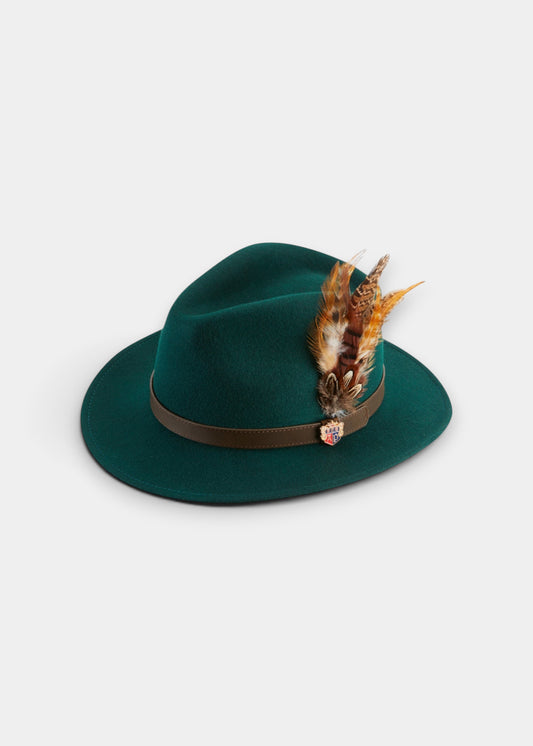 Richmond Ladies Felt Hat With Feather In Bottle