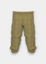 Rutland Men's Tweed Water Repellent Shooting Breeks in Lichen  -  Regular Fit