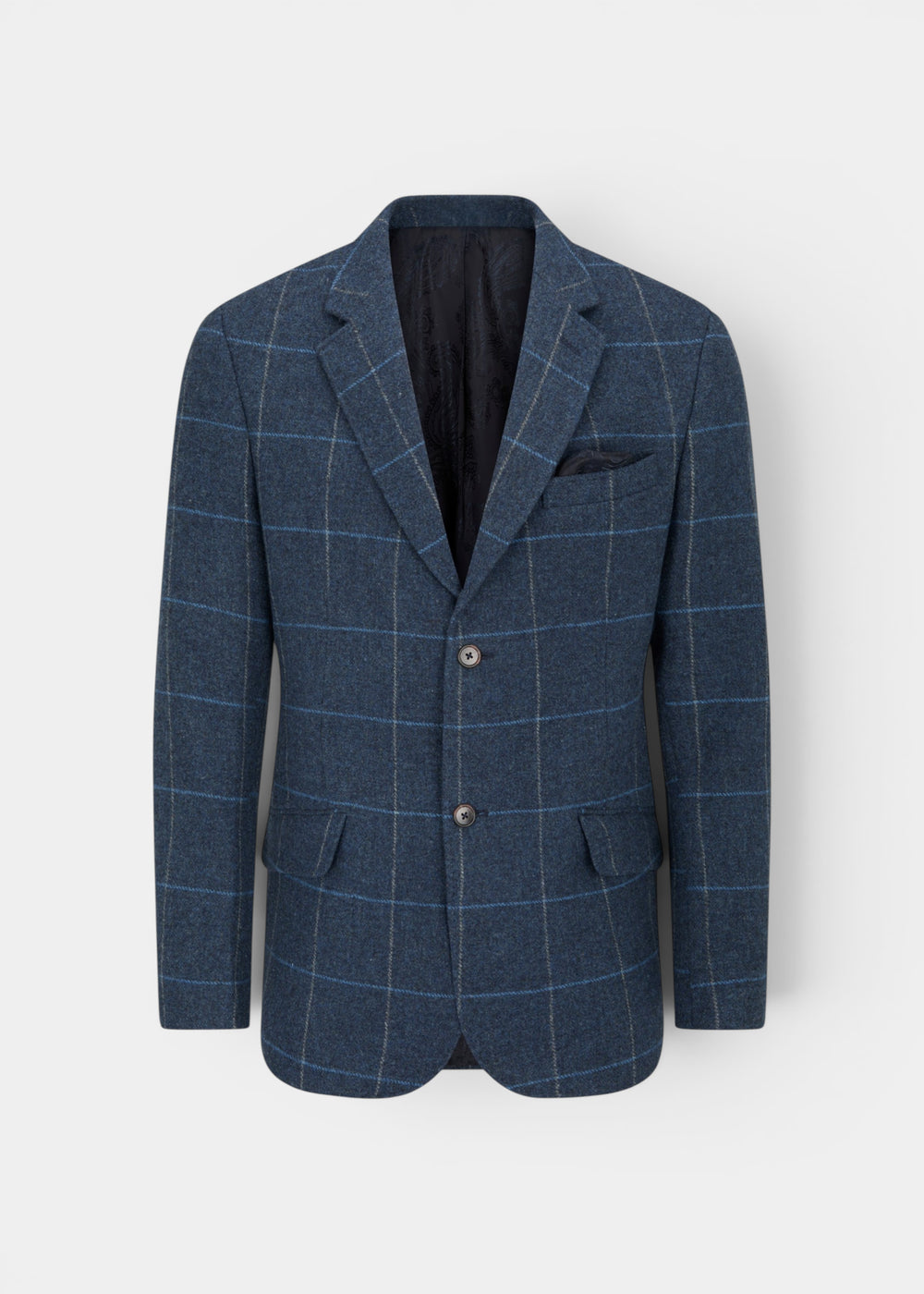 Surrey Men's Tweed Lined Blazer In Midnight Blue - Regular Fit