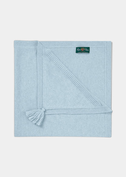 Kaschmir-Babydecke – Babyblau