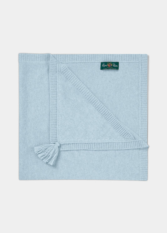 Kaschmir-Babydecke – Babyblau