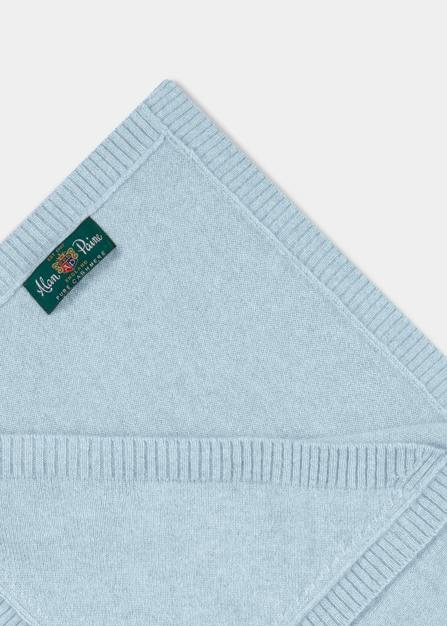 Bavy Alan Cashmere Baby Blanket In Baby Blue – Alan Paine