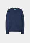 Kinnadie Supersoft Shetland Indigo Pullover – normale Passform