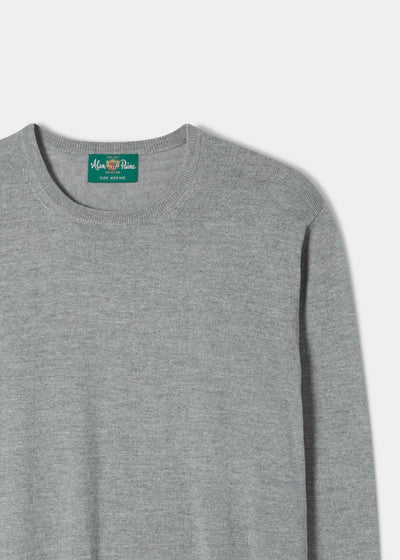 Merino-Wool-Jumper-Grey-Mix