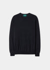 Radstone Herrenpullover aus Merinowolle in dunklem Marineblau – normale Passform