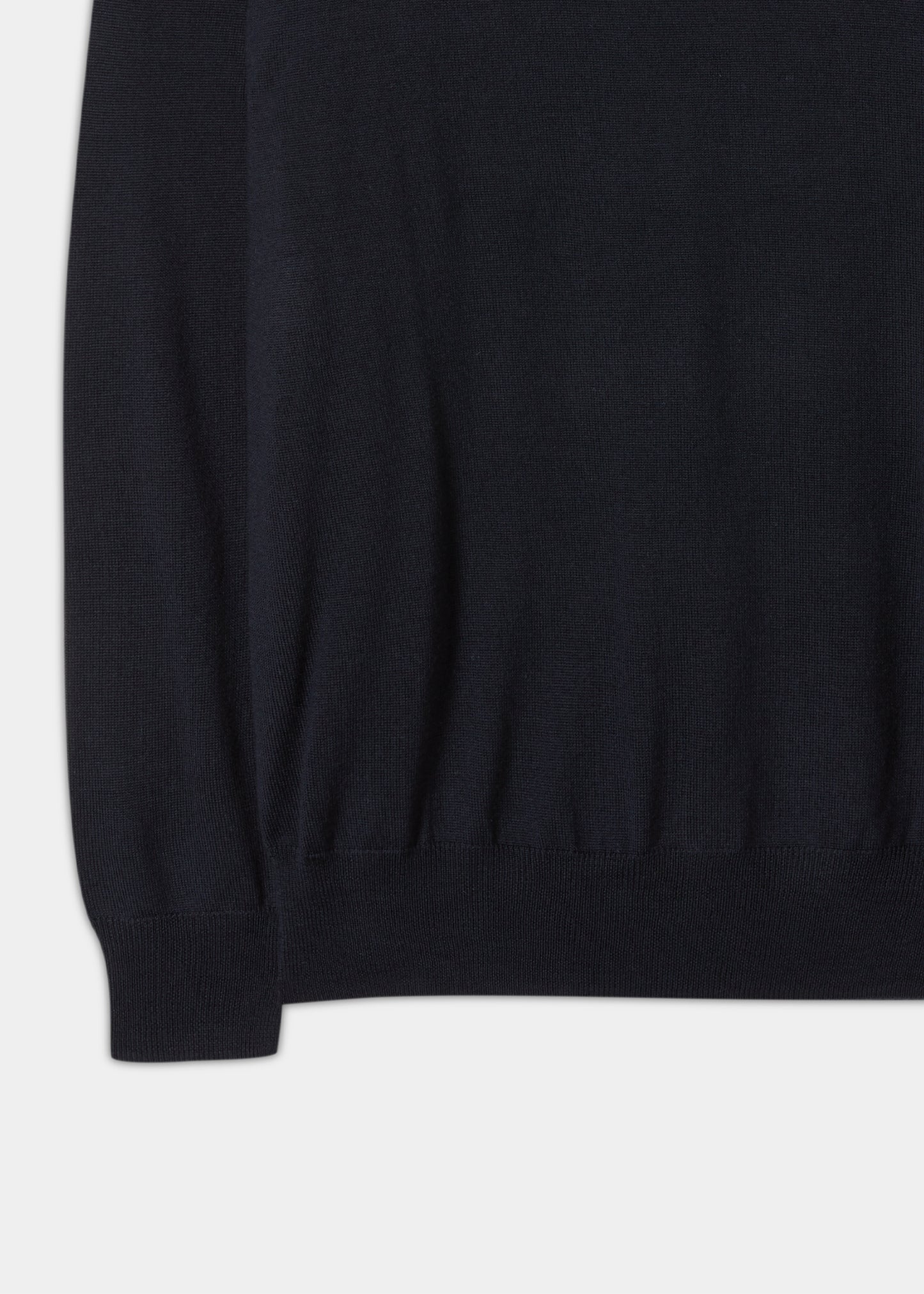 Radstone Herrenpullover aus Merinowolle in dunklem Marineblau – normale Passform