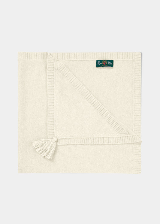 Kaschmir-Babydecke – Ecru