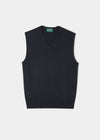 Ellerby Baumwoll-Kaschmir-Pullover in dunklem Marineblau