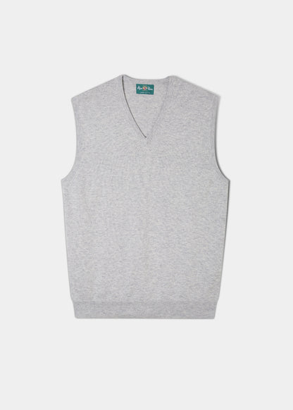 Ellerby Baumwoll-Kaschmir-Pullover in Taubenblau