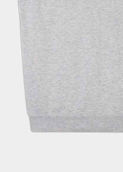 Ellerby Baumwoll-Kaschmir-Pullover in Taubenblau