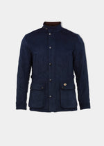 Felwell Herren-Steppjacke in dunklem Marineblau – normale Passform