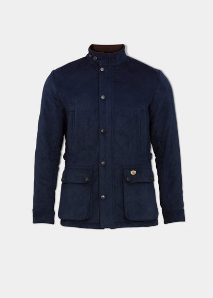 Felwell Herren-Steppjacke in dunklem Marineblau – normale Passform