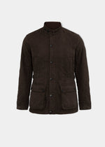Felwell Herren-Steppjacke in Oliv – normale Passform