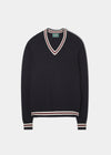 Limited Edition Gedenkpullover aus Lammwolle in Marineblau