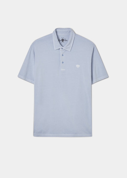 Fritton Piqué-Poloshirt in Hellblau