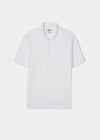 Fritton Piqué-Poloshirt in Weiß