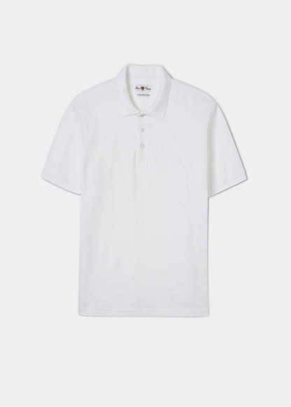 Fritton Piqué-Poloshirt in Weiß