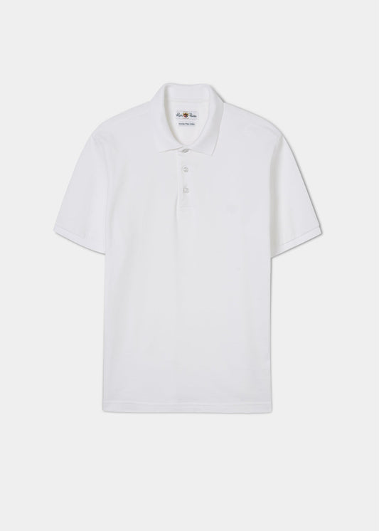 Fritton Piqué-Poloshirt in Weiß